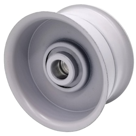 Terre Products Flat Idler Pulley - 3.25'' Flat Dia. - 5/8'' Bore - Steel 31325175